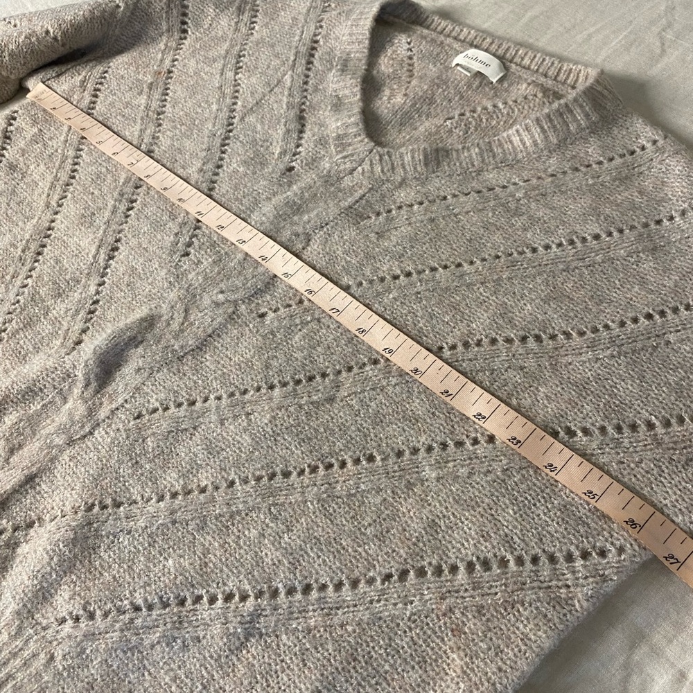 Bohme Knit Sweater Grey/Pink
